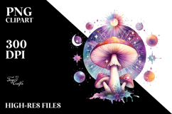 Magical Celestial Mushroom Tarot PNG Product Image 2