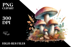 detailed Pastel Mushroom PNG Product Image 2