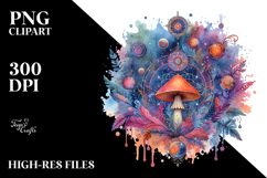 splashy Magical Mushroom PNG Product Image 2