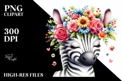 Adorable Vibrant Zebra, Transparent PNG Product Image 3