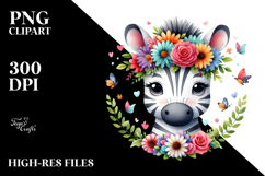 Adorable Vibrant Zebra, Transparent PNG Product Image 2