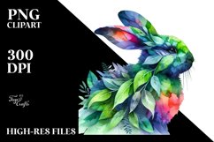 Vibrant Abstract Bunny PNG Product Image 3