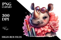Detailed Rhino Vintage Look Clipart Product Image 3