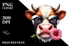 Funny Baby Cow with Sunglasses Product Image 2