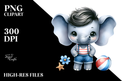 Baby Elephant Cool PNG Product Image 2