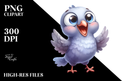 Funny Baby Dove PNG Product Image 2