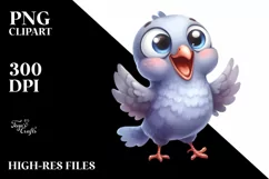 Funny Baby Dove PNG Product Image 3