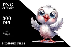 Funny Baby Dove PNG Product Image 2