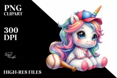 Sports Equipment Unicorn | Clipart Product Image 3