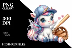 Sports Equipment Unicorn | Clipart Product Image 3