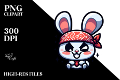 Cute Cartoon Rabbit, PNG Product Image 2