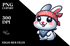Cute Cartoon Rabbit, PNG Product Image 2
