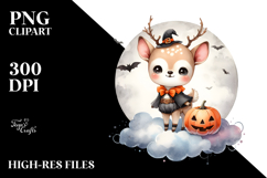 Simple Baby Deer in Halloween Costume, Transparent PNG Product Image 2