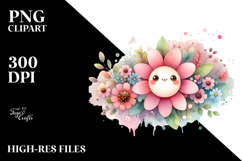 Flower made of Splashes PNG Product Image 2