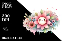 Flower made of Splashes PNG Product Image 2