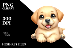 Cute Cartoon Labrador Retriever with Big Eyes Product Image 2