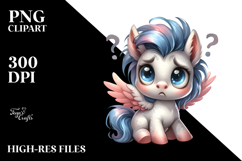 Baby Poney Dove Watercolor Funny | Sublimation | Clipart Product Image 2