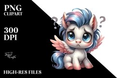 Baby Poney Dove Watercolor Funny | Sublimation | Clipart Product Image 3
