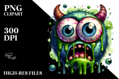 Terrified Eyeball Monster PNG Product Image 2
