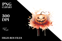 Funny Washed JACK-O&#039;-LANTERN PNG Product Image 2