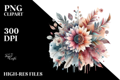 Boho Flower Splashes PNG Product Image 2