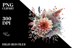 Boho Flower Splashes PNG Product Image 2