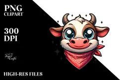 Trending Silly Cartoon Cow PNG Product Image 2