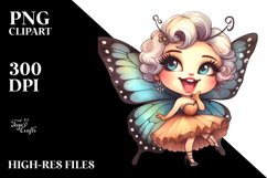 Vintage Butterfly Diva Look | Clipart Product Image 3