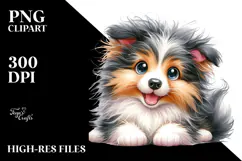 Cute Baby Collie, High-Res PNG Product Image 2
