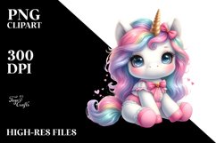 Equipped Baby Unicorn in Watercolor Product Image 3