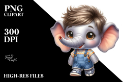 Cute Baby Elephant PNG Product Image 2