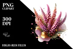 Glossy Heather, Watercolor PNG Product Image 2