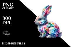 Diamond Bunny on Splash PNG Product Image 2