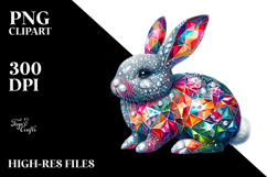 Diamond Bunny on Splash PNG Product Image 2