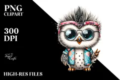 Cute Baby Owl PNG Product Image 2
