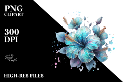 y Hibiscus Watercolor PNG Product Image 2