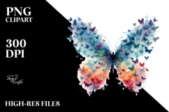 Butterfly Silhouettes PNG Product Image 2