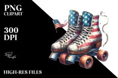 Vintage Roller Skates Confetti, 20 oz Tumbler Product Image 2