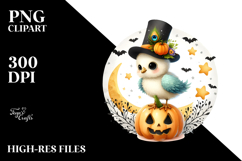 Cute Peacock in Halloween Costume, Transparent PNG Product Image 2