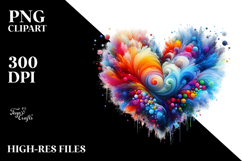 Paintbrush Style Heart PNG Product Image 2