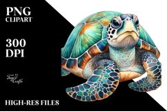 Turtle Art,Watercolor | Sublimation | Clipart Product Image 1