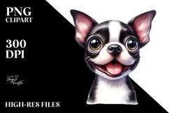Watercolor Cute Boston Terrier Product Image 2
