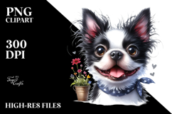 Watercolor Cute Boston Terrier Product Image 2