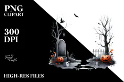 Simple Halloween Tombstone, Transparent PNG Product Image 2