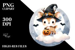 Simple Baby Deer in Halloween Costume, Transparent PNG Product Image 2