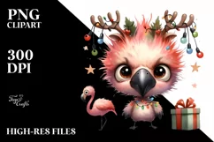 Watercolor Flamingo PNG Product Image 3