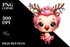 Watercolor Flamingo PNG Product Image 1