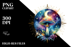 Magical Celestial Mushroom Tarot PNG Product Image 2