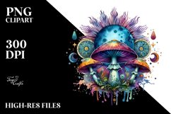 Magical Celestial Mushroom Tarot PNG Product Image 2