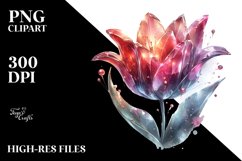 Shiny Tulip Metallic | Sublimation | Clipart Product Image 1